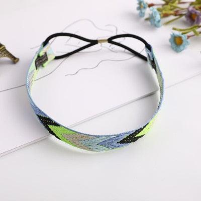 High Quality Vintage Bohemian Ethnic Embroidery Flower Headband for Women Girl Elastic Hair Band Retro Gorgeous Hair Accessories For Women Stevvex
