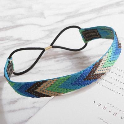 High Quality Vintage Bohemian Ethnic Embroidery Flower Headband for Women Girl Elastic Hair Band Retro Gorgeous Hair Accessories For Women Stevvex