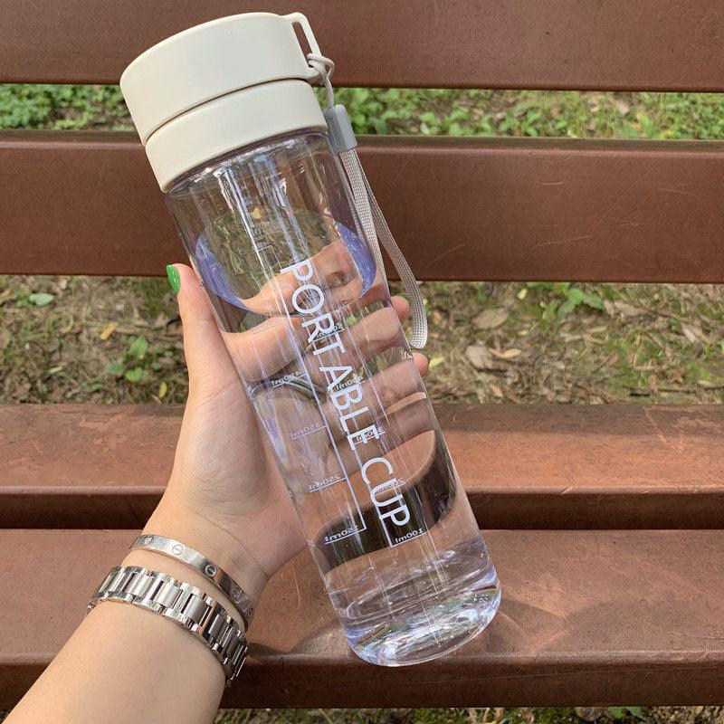 High Quality Water Bottle 800ML Tour Outdoor Sport Leak Proof Seal School Water Bottles Drinkware BPA Free Plastic Sport Water Bottle Large Capacity Outdoor Matte Water Bottle Stevvex