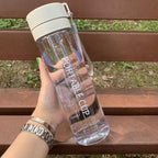 High Quality Water Bottle 800ML Tour Outdoor Sport Leak Proof Seal School Water Bottles Drinkware BPA Free Plastic Sport Water Bottle Large Capacity Outdoor Matte Water Bottle Stevvex