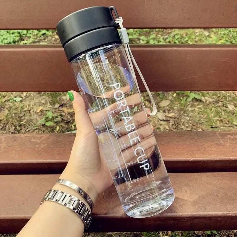 High Quality Water Bottle 800ML Tour Outdoor Sport Leak Proof Seal School Water Bottles Drinkware BPA Free Plastic Sport Water Bottle Large Capacity Outdoor Matte Water Bottle Stevvex