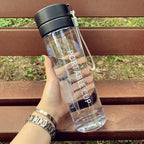 High Quality Water Bottle 800ML Tour Outdoor Sport Leak Proof Seal School Water Bottles Drinkware BPA Free Plastic Sport Water Bottle Large Capacity Outdoor Matte Water Bottle Stevvex