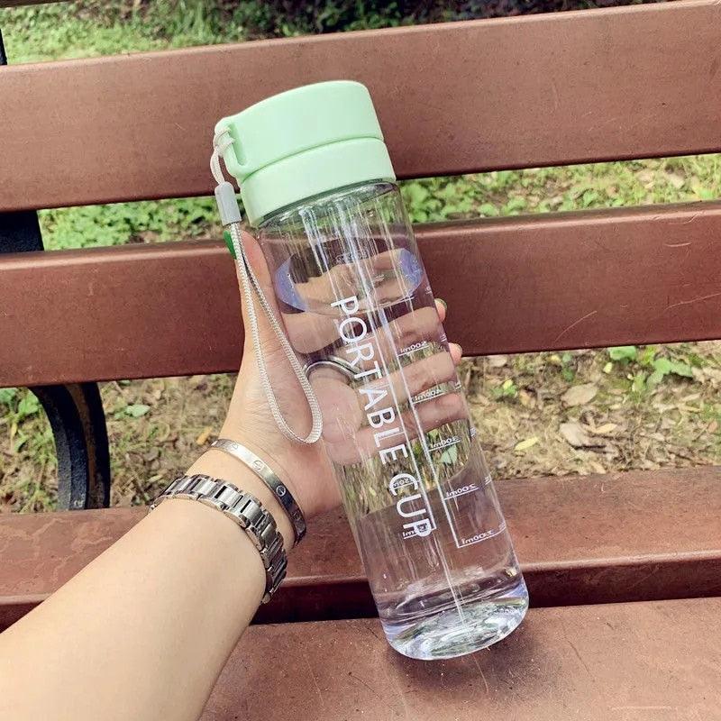 High Quality Water Bottle 800ML Tour Outdoor Sport Leak Proof Seal School Water Bottles Drinkware BPA Free Plastic Sport Water Bottle Large Capacity Outdoor Matte Water Bottle Stevvex