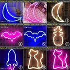 High Quality Wholesale LED Neon Night Light Sign Wall Art Sign Night Lamp Xmas Birthday Gift Wedding Party Wall Hanging Neon Lamp Home Decor Stevvex