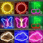 High Quality Wholesale LED Neon Night Light Sign Wall Art Sign Night Lamp Xmas Birthday Gift Wedding Party Wall Hanging Neon Lamp Home Decor Stevvex