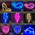 High Quality Wholesale LED Neon Night Light Sign Wall Art Sign Night Lamp Xmas Birthday Gift Wedding Party Wall Hanging Neon Lamp Home Decor Stevvex