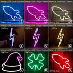 High Quality Wholesale LED Neon Night Light Sign Wall Art Sign Night Lamp Xmas Birthday Gift Wedding Party Wall Hanging Neon Lamp Home Decor Stevvex