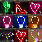 High Quality Wholesale LED Neon Night Light Sign Wall Art Sign Night Lamp Xmas Birthday Gift Wedding Party Wall Hanging Neon Lamp Home Decor Stevvex