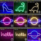 High Quality Wholesale LED Neon Night Light Sign Wall Art Sign Night Lamp Xmas Birthday Gift Wedding Party Wall Hanging Neon Lamp Home Decor Stevvex