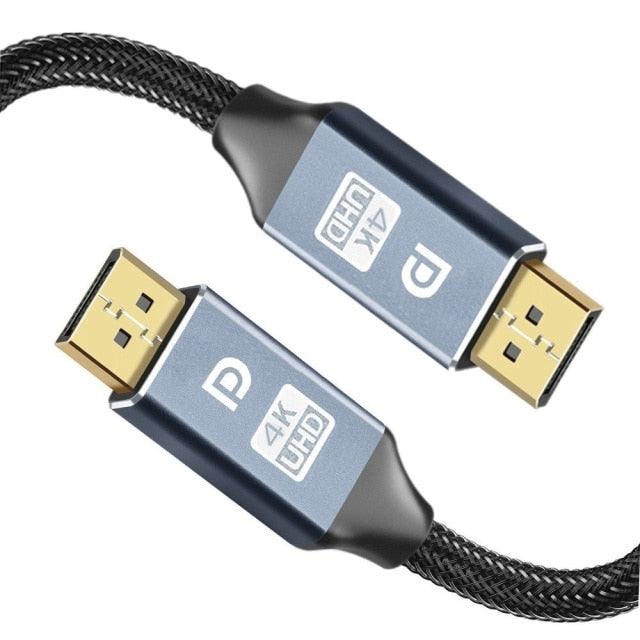 High Speed Display Port TV Cable Audio 8K Video Cable Compatible For PC And Laptop Portable Projector DP1.2 DP1.4 Lightweight Cable Stevvex