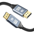 High Speed Display Port TV Cable Audio 8K Video Cable Compatible For PC And Laptop Portable Projector DP1.2 DP1.4 Lightweight Cable Stevvex