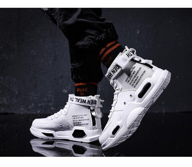 High Top Red Bottom Trend Sneakers For Men Hip Hop Casual Men's Sport High Quality Sneakers Breathable Lightweight Red Basketball Luxury Fashion Running Sneakers Stevvex