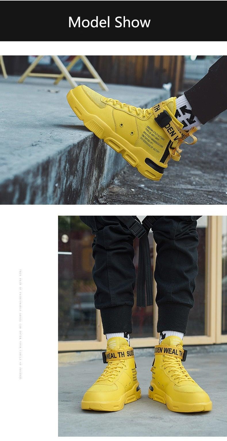 High Top Red Bottom Trend Sneakers For Men Hip Hop Casual Men's Sport High Quality Sneakers Breathable Lightweight Red Basketball Luxury Fashion Running Sneakers Stevvex