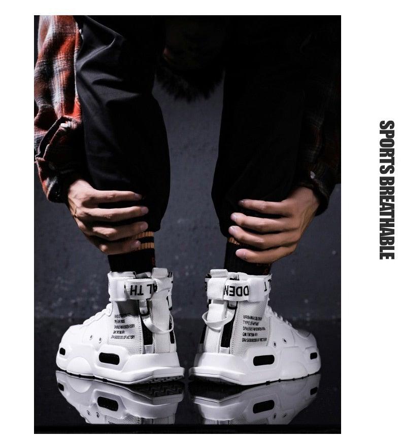 High Top Red Bottom Trend Sneakers For Men Hip Hop Casual Men's Sport High Quality Sneakers Breathable Lightweight Red Basketball Luxury Fashion Running Sneakers Stevvex
