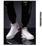 High Top Red Bottom Trend Sneakers For Men Hip Hop Casual Men's Sport High Quality Sneakers Breathable Lightweight Red Basketball Luxury Fashion Running Sneakers Stevvex