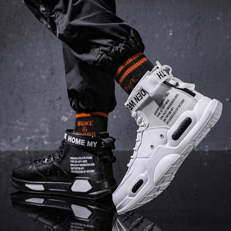 High Top Red Bottom Trend Sneakers For Men Hip Hop Casual Men's Sport High Quality Sneakers Breathable Lightweight Red Basketball Luxury Fashion Running Sneakers Stevvex