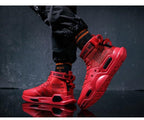 High Top Red Bottom Trend Sneakers For Men Hip Hop Casual Men's Sport High Quality Sneakers Breathable Lightweight Red Basketball Luxury Fashion Running Sneakers Stevvex