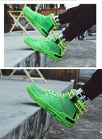 High Top Red Bottom Trend Sneakers For Men Hip Hop Casual Men's Sport High Quality Sneakers Breathable Lightweight Red Basketball Luxury Fashion Running Sneakers Stevvex