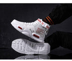 High Top Red Bottom Trend Sneakers For Men Hip Hop Casual Men's Sport High Quality Sneakers Breathable Lightweight Red Basketball Luxury Fashion Running Sneakers Stevvex