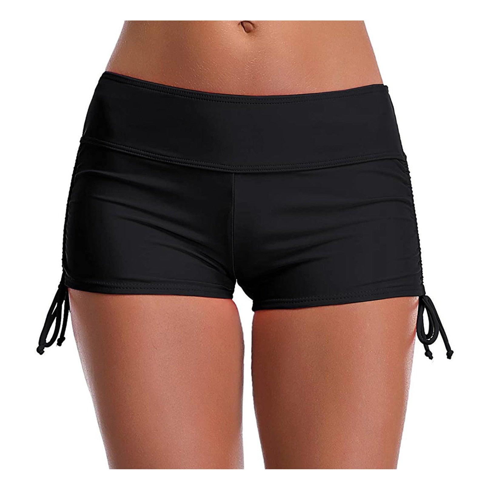 High Waist Bikini Bottoms Women's High Waisted Shorts Swim Bottoms Full Coverage Bikini  Swimsuit Bottom For Women Swimming Panties Ladies Summer Fashion Solid  Bikinis Swim Shorts Bottom Women's Swimsuit Stevvex