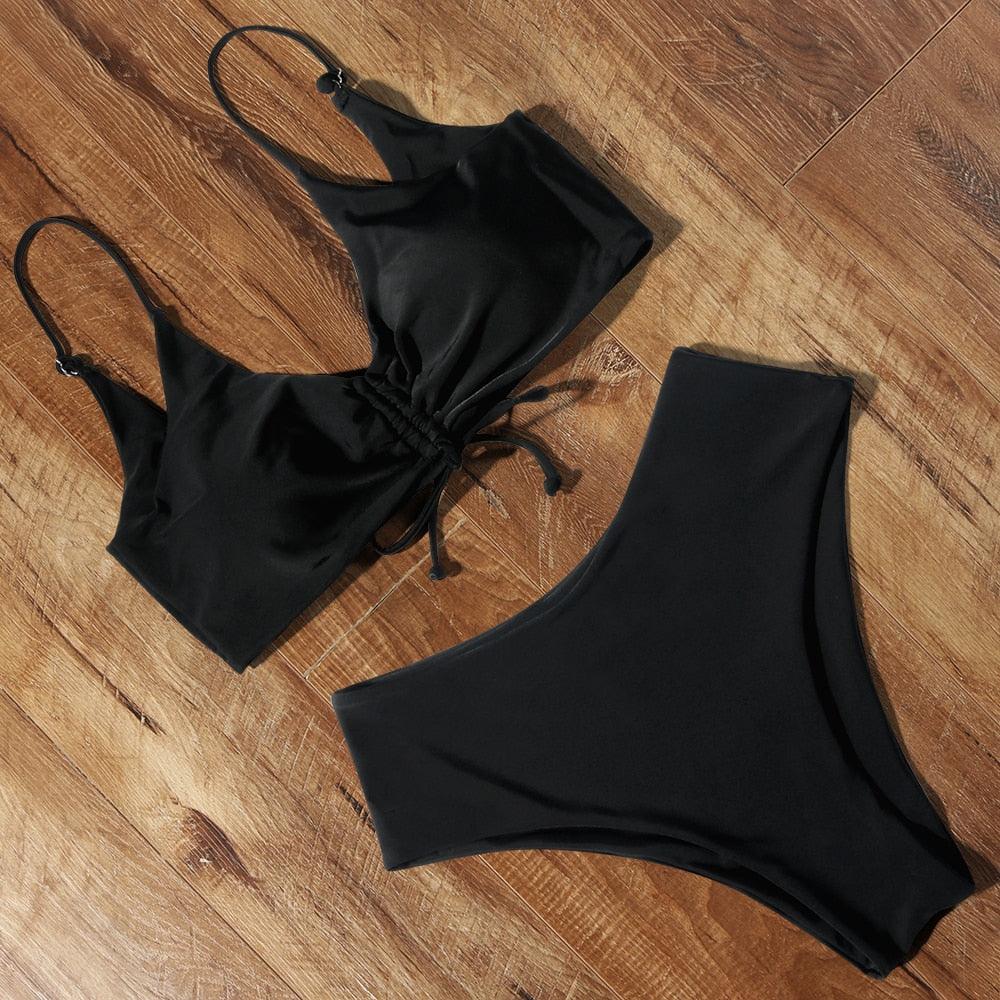 High Waist Bikini Leopard Bikini Women Push Up Swimsuit Women's Leopard Print Swimsuits High Waist Bikini Set 2 Piece Bathing Suits Women Printed Swimwear Tie Dye Summer Swim Beachwear Stevvex