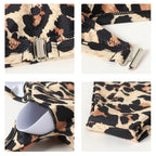 High Waist Bikini Leopard Bikini Women Push Up Swimsuit Women's Leopard Print Swimsuits High Waist Bikini Set 2 Piece Bathing Suits Women Printed Swimwear Tie Dye Summer Swim Beachwear Stevvex