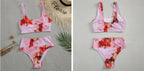 High Waist Bikini Leopard Bikini Women Push Up Swimsuit Women's Leopard Print Swimsuits High Waist Bikini Set 2 Piece Bathing Suits Women Printed Swimwear Tie Dye Summer Swim Beachwear Stevvex