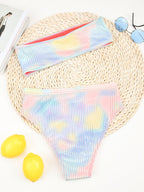 High Waist Bikinis Women Swimsuit Women High Waist Bikini Set Sports Bright Color Swimsuit Scoop Neck Cute Bathing Suit Swimwear Female Push Up Bikini Set Bathing Suit For Women