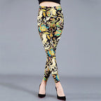 High Waist Leggings Pants Fitness Women Fashion  Printing Leggings Women Fitness Yoga Pants High Waist Push Up Sportswear Elastic Trousers Gym Running Workout Pants Push Up Running Elastic Stripe Dot Bottom Leggings Stevvex