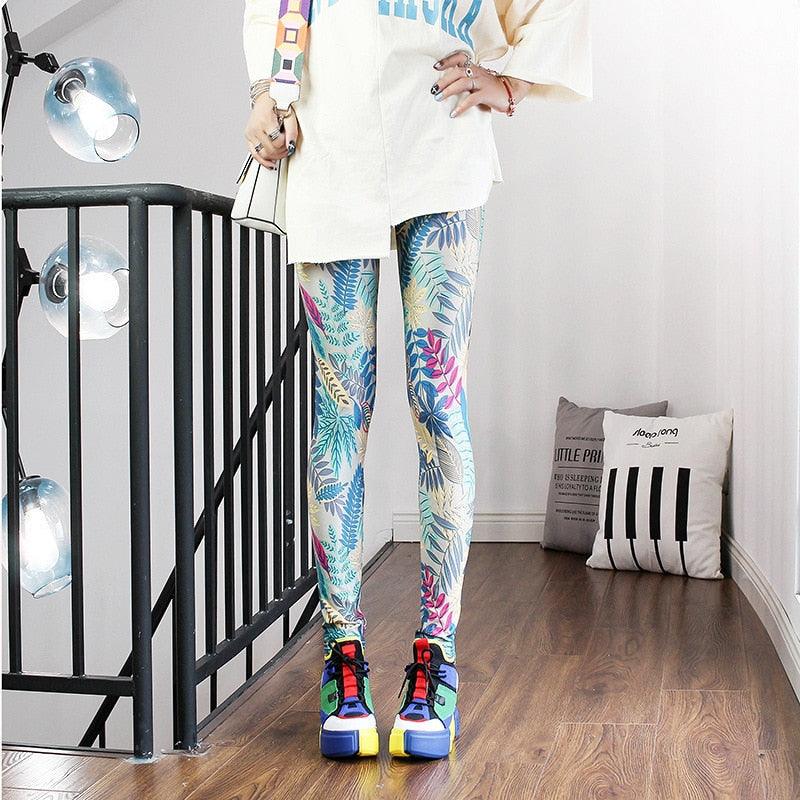 High Waist Leggings Pants Fitness Women Fashion  Printing Leggings Women Fitness Yoga Pants High Waist Push Up Sportswear Elastic Trousers Gym Running Workout Pants Push Up Running Elastic Stripe Dot Bottom Leggings Stevvex
