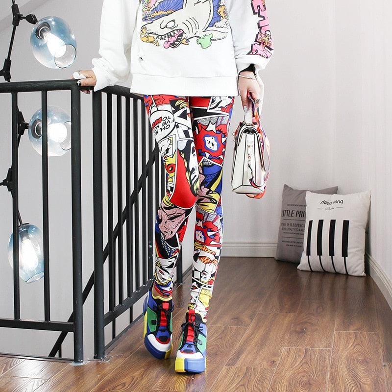 High Waist Leggings Pants Fitness Women Fashion  Printing Leggings Women Fitness Yoga Pants High Waist Push Up Sportswear Elastic Trousers Gym Running Workout Pants Push Up Running Elastic Stripe Dot Bottom Leggings Stevvex