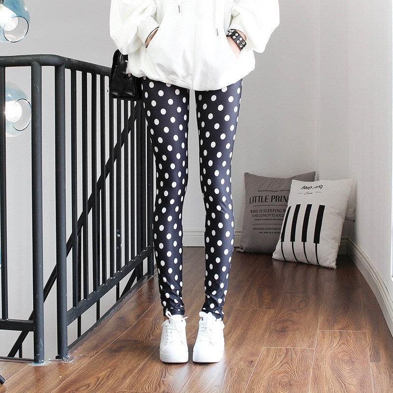 High Waist Leggings Pants Fitness Women Fashion  Printing Leggings Women Fitness Yoga Pants High Waist Push Up Sportswear Elastic Trousers Gym Running Workout Pants Push Up Running Elastic Stripe Dot Bottom Leggings Stevvex