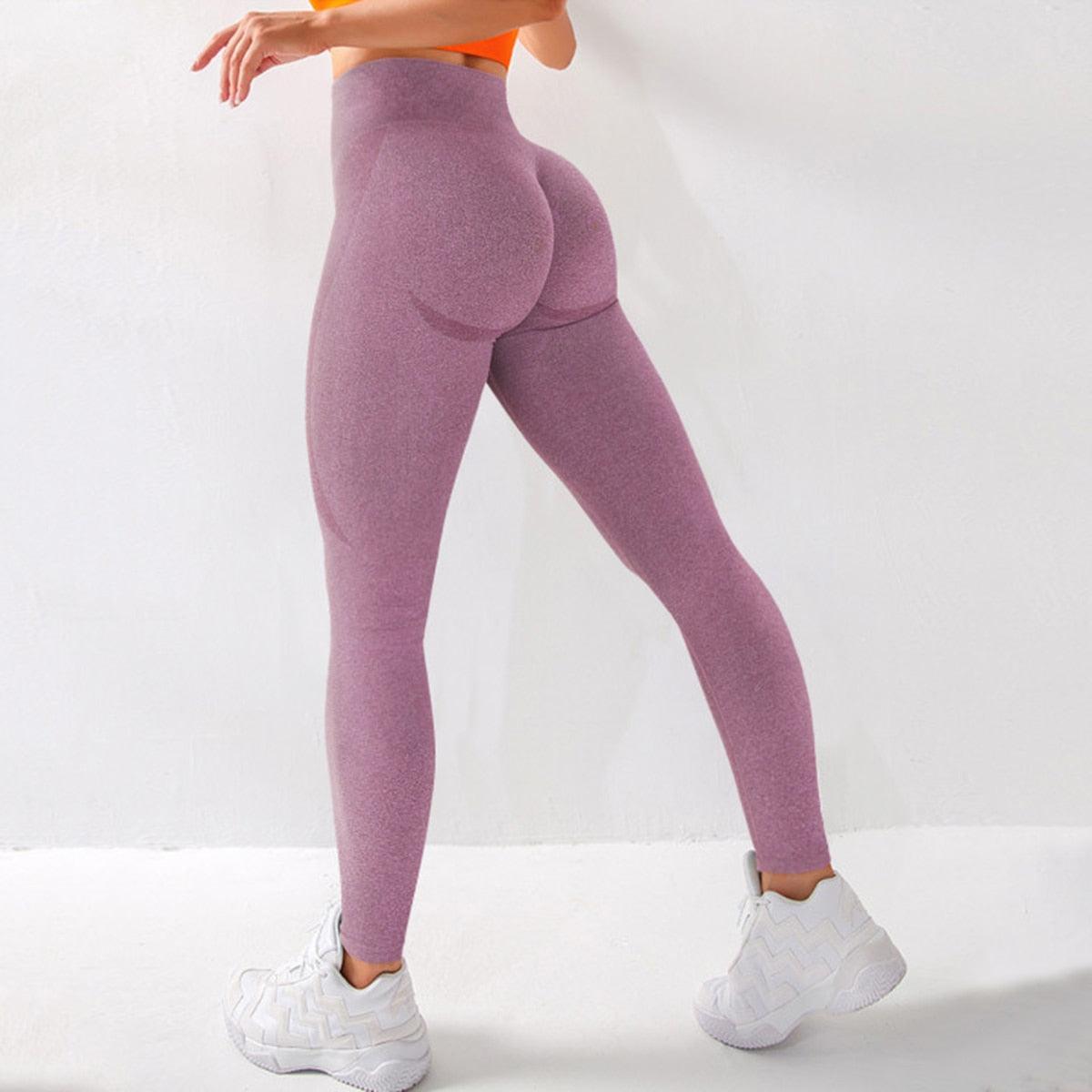 High Waist Seamless Leggings Women Push Up Leggings Women Seamless Lifting Leggings High Waist Workout Yoga Pants Sport Women Fitness Running Yoga Pants Elegant Elastic Leggings For Fitness Figure Enhancing Athletic Leggings Stevvex