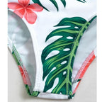 High-Waist Swimwear Set Summer Floral Print Bikini Swimsuit Beachwear Women  Push-Up Bathing Suit Tie Dye 3 Pieces Strings High Cut Bikini Set Bathing Suits Stevvex