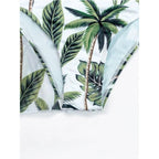 High-Waist Swimwear Set Summer Floral Print Bikini Swimsuit Beachwear Women  Push-Up Bathing Suit Tie Dye 3 Pieces Strings High Cut Bikini Set Bathing Suits Stevvex