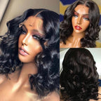 Highlight Wig Human Hair Wigs Short Bob Wig For Black Women T Part Brazilian Pre Plucked With Baby Hair Body Wave Lace Front Wigs For Black Women Cosplay Wigs For Women Stevvex