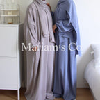 Hijab Attached Hooded Abaya With Pockets (MA0011) - SJB-DIAMOND ELITES
