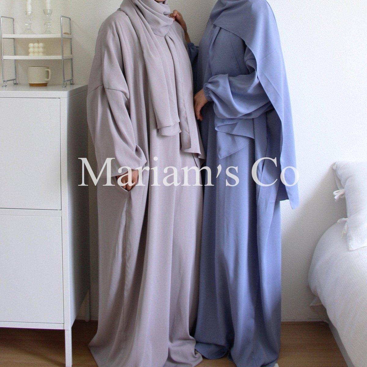 Hijab Attached Hooded Abaya With Pockets (MA0011) - SJB-DIAMOND ELITES