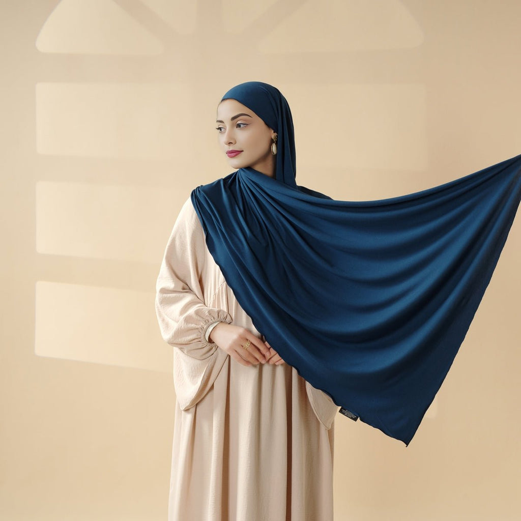 Perfect Hijab for Eid: Premium Modal Jersey Long Scarf – Soft, Breathable & Elegant in 8 Colors Shawl (MH105) Mariam's Collection