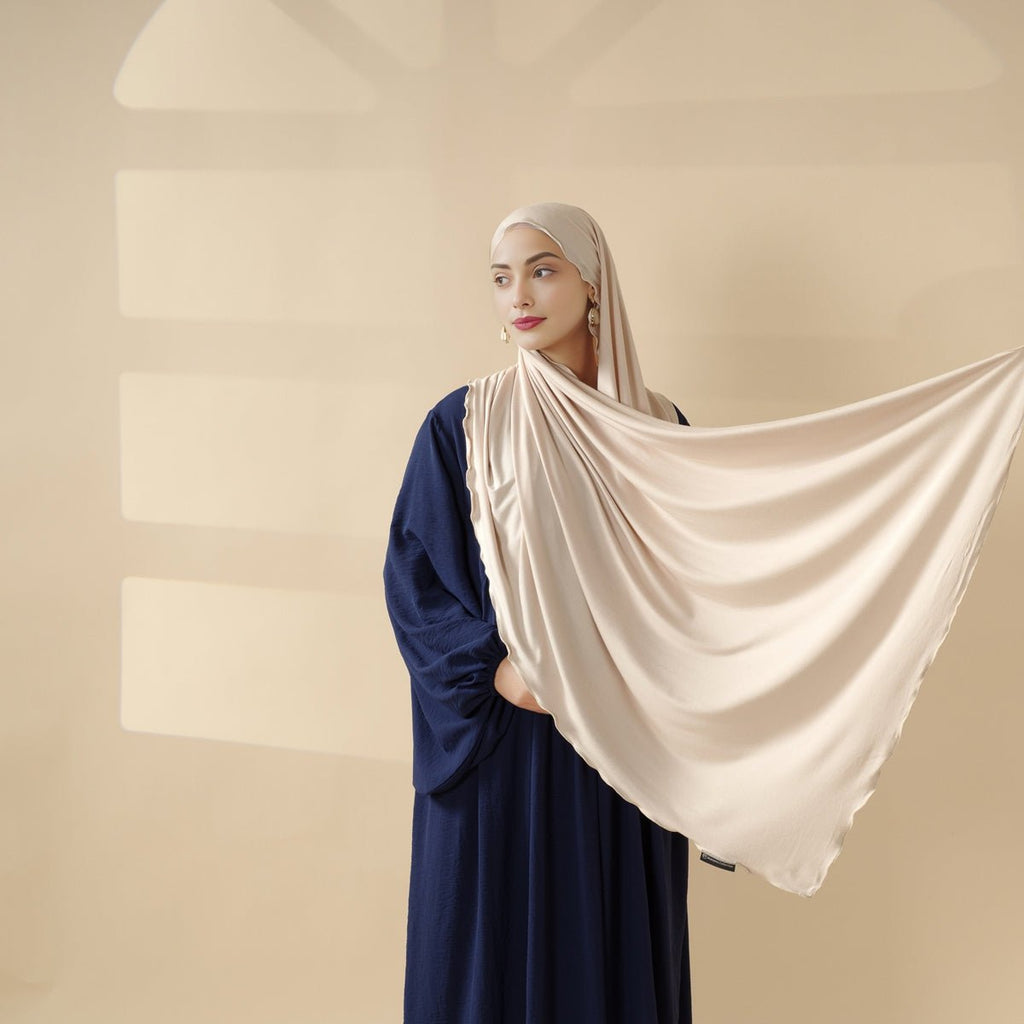 Perfect Hijab for Eid: Premium Modal Jersey Long Scarf – Soft, Breathable & Elegant in 8 Colors Shawl (MH105) Mariam's Collection