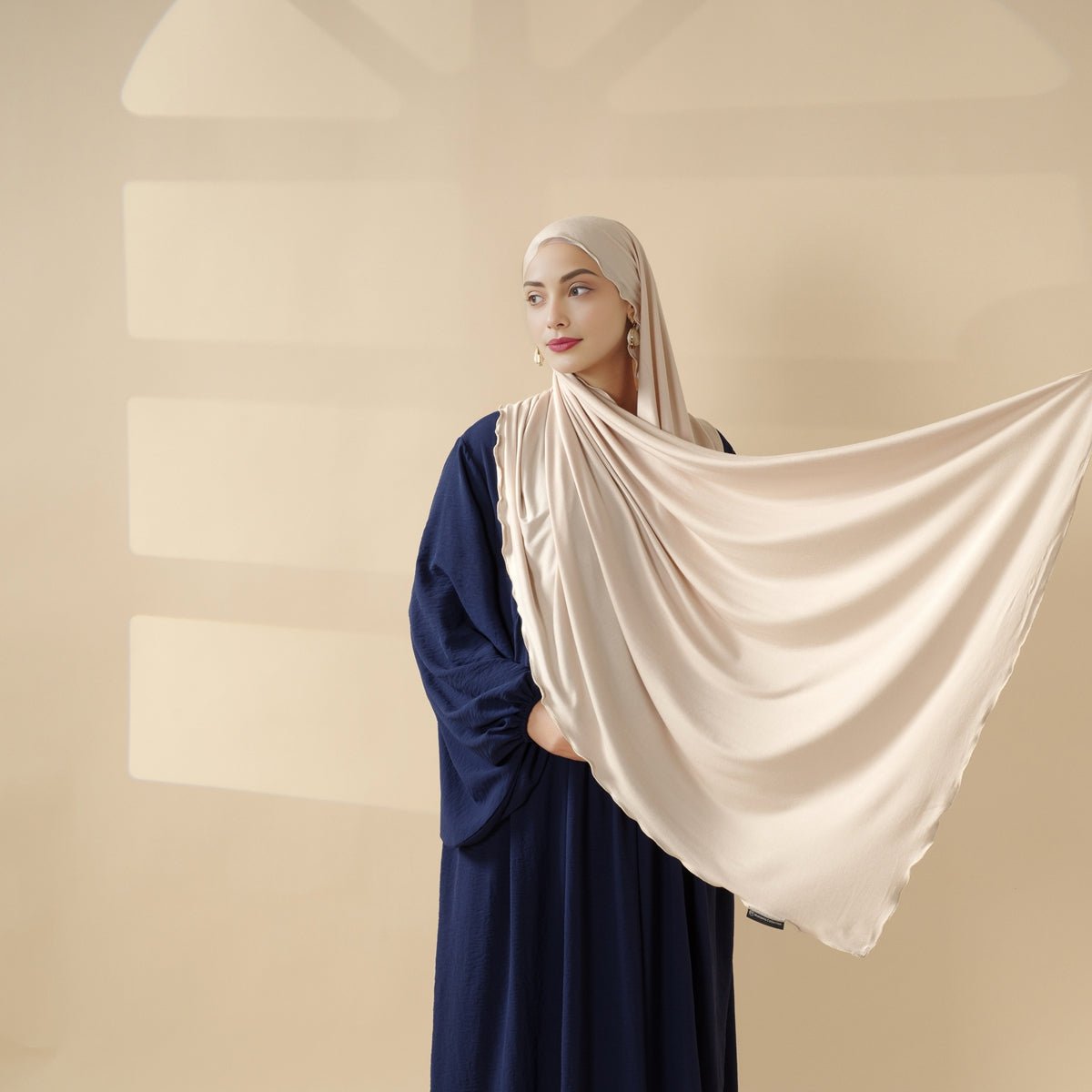 Perfect Hijab for Eid: Premium Modal Jersey Long Scarf – Soft, Breathable & Elegant in 8 Colors Shawl (MH105) Mariam's Collection