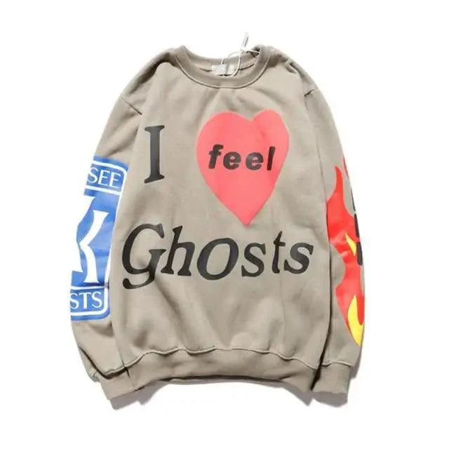 Hip-Hop Printed Sweatshirts Men  High Pullovers Couple Street Casual Sweatshirts Letter Print Men Women Sweatshirt Stylish Printed Cool Design Warm Winter Sweatshirt For Men Women Stevvex