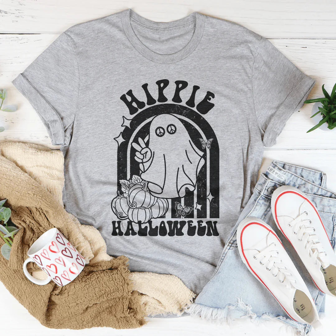 Hippie Halloween Tee Peachy Sunday