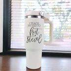 Mom Baseball Tumbler - Funny 'No White Baseball Pants' Insulated Sports Cup BandsCo Straps