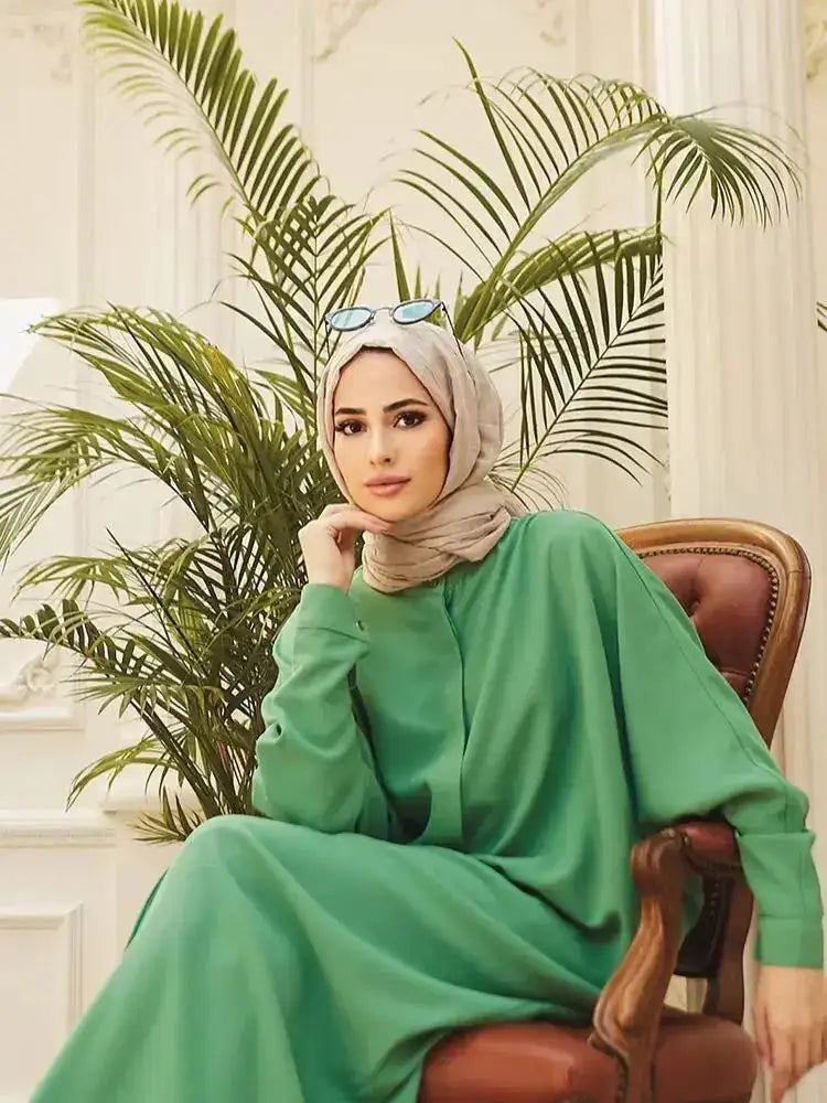 Fashion Single Breasted Muslim Dresses Lootquake LLC