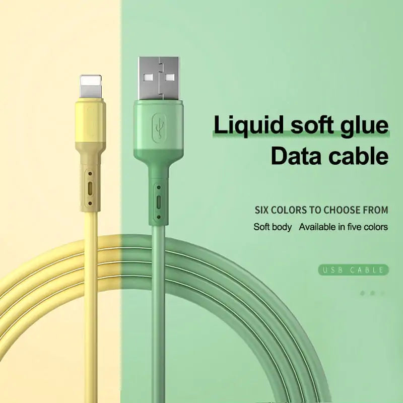 Lightning Silicone Charger Cable Pi-Mart