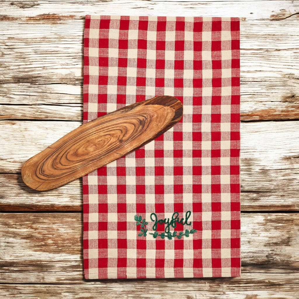 Holiday Charcuterie Board Set With Tartan Kitchen Towels - 2-Piece Gift BandsCo Straps