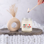 Holiday Christmas Candle Sweet Zesty Floral Rose Jasmine Scent 8oz BandsCo Straps