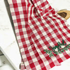 Holiday Charcuterie Board Set With Tartan Kitchen Towels - 2-Piece Gift BandsCo Straps