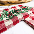 Holiday Charcuterie Board Set With Tartan Kitchen Towels - 2-Piece Gift BandsCo Straps